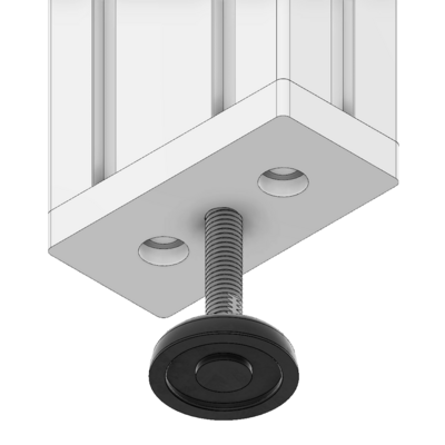 32-4590M10-1SS MODULAR SOLUTIONS MOUNTING PLATE 45 X 90 M10 THREADED THRU HOLE